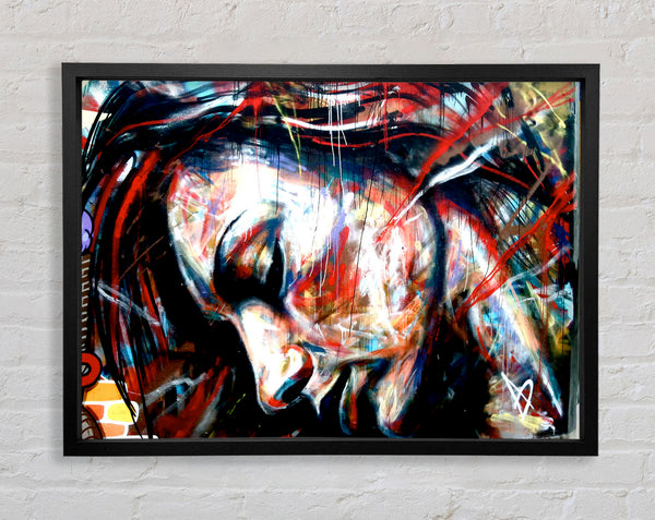 Red Woman Framed Print