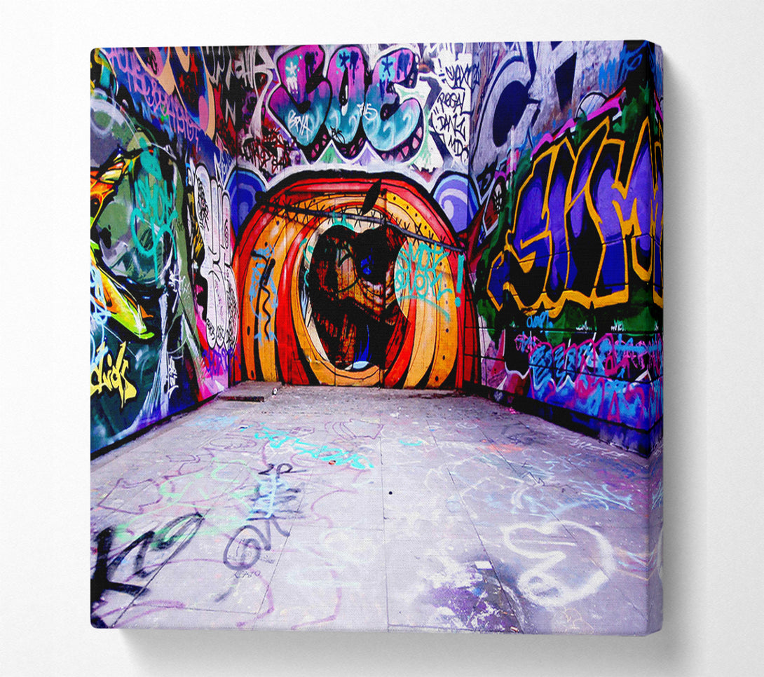  A Canvas Print of Through The Apple Canvas Print