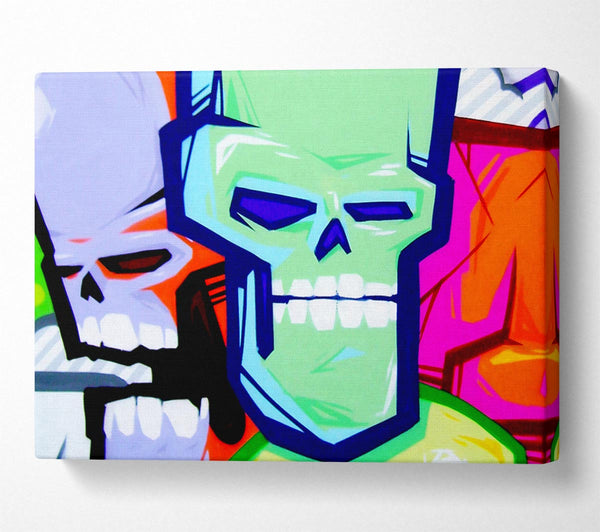  A Canvas Print of Skull Heads Canvas Print