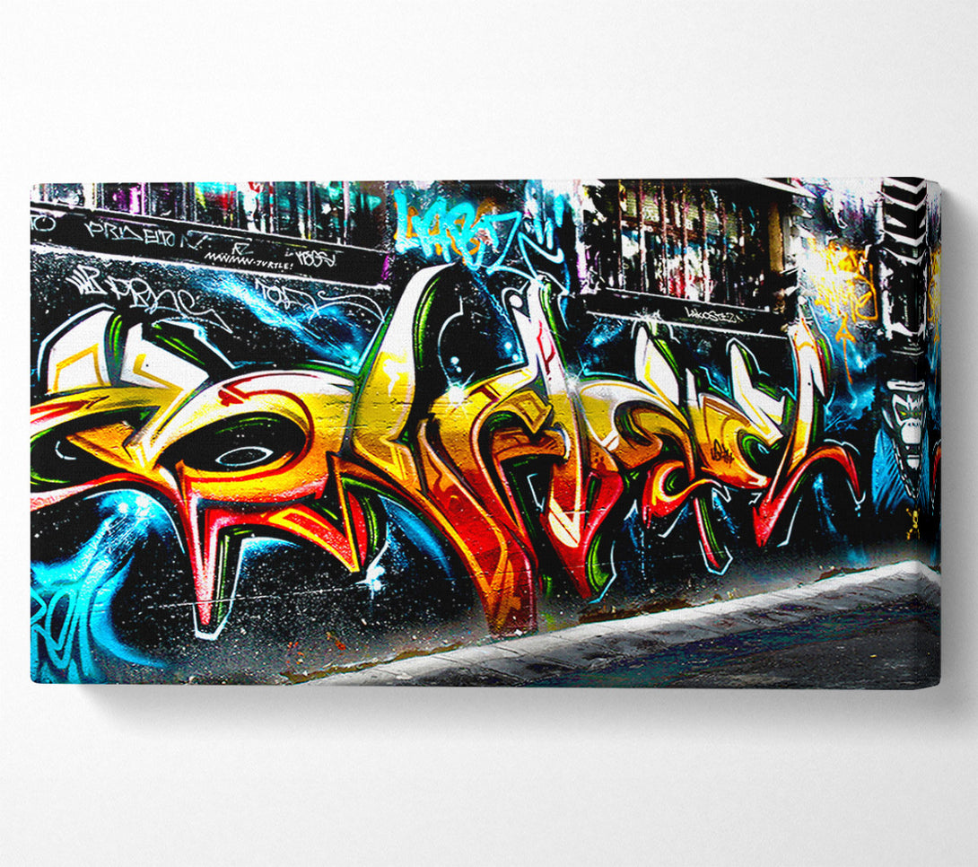  A Canvas Print of Graffiti Abstract Art Canvas Art