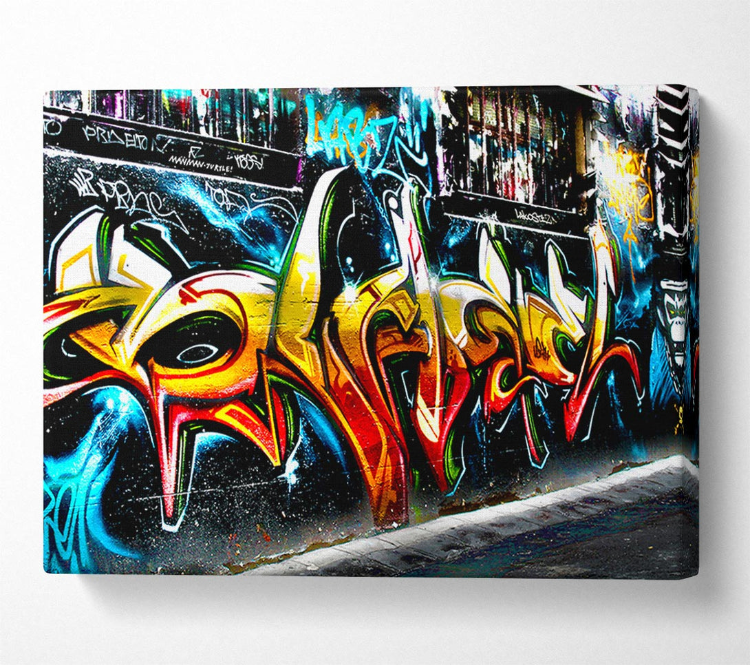  A Canvas Print of Graffiti Abstract Art Canvas Art