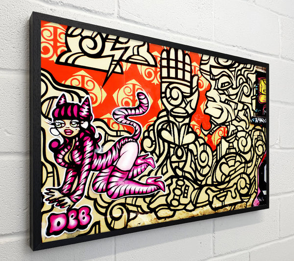 Graffiti Pink Cat