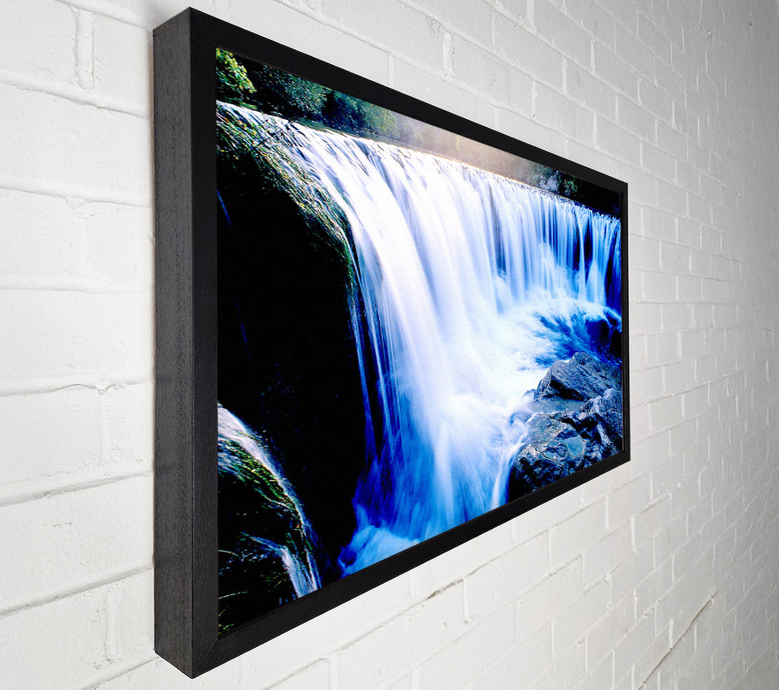  A Canvas Print of Rainbow Over Waterfall Canvas Print