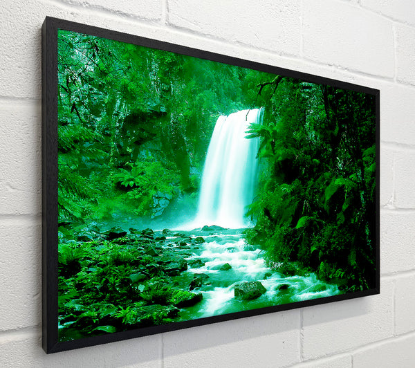 Green Forest Waterfall