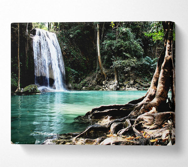 A Canvas Print of Paradise Waterfall Canvas Wall Art