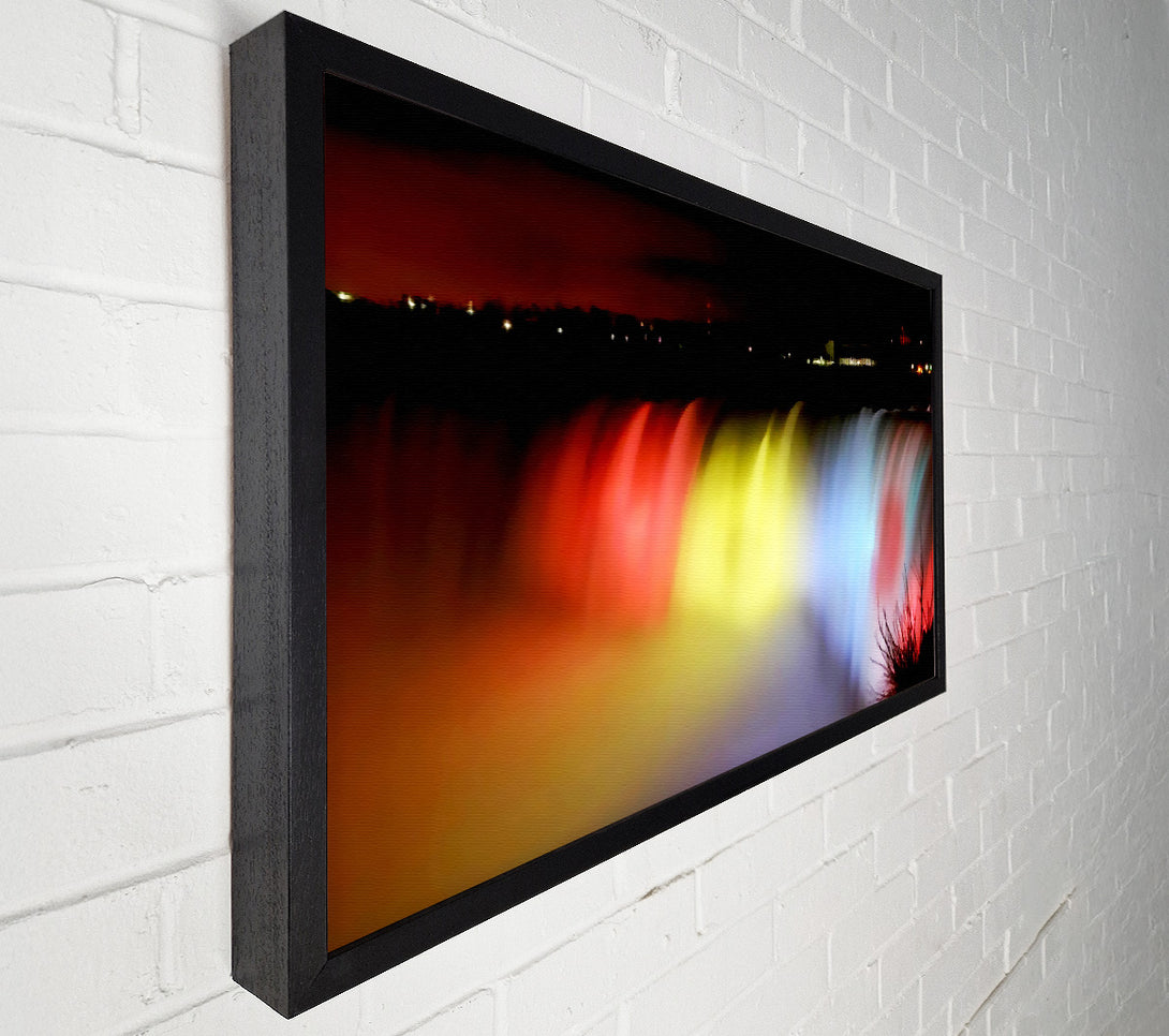 A Canvas Print of Niagara Falls Night Rainbow Canvas Art