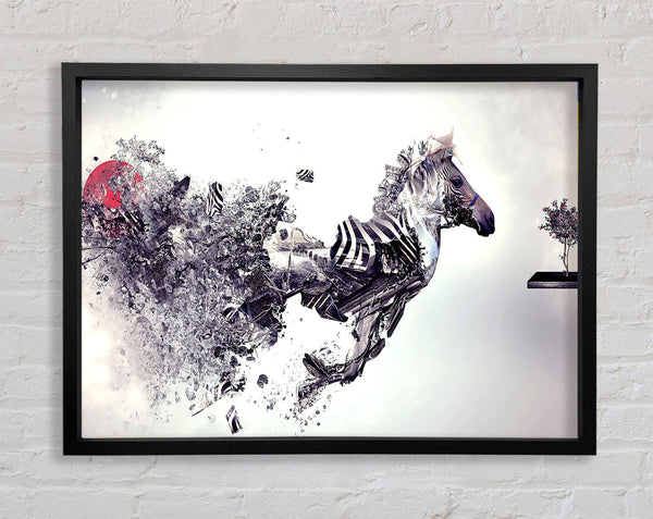 Abstraktes Zebra