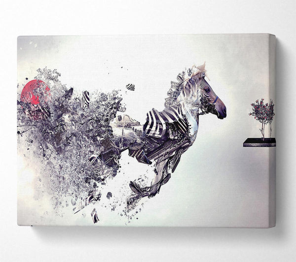  A Canvas Print of Abstract Zebra Canvas Print