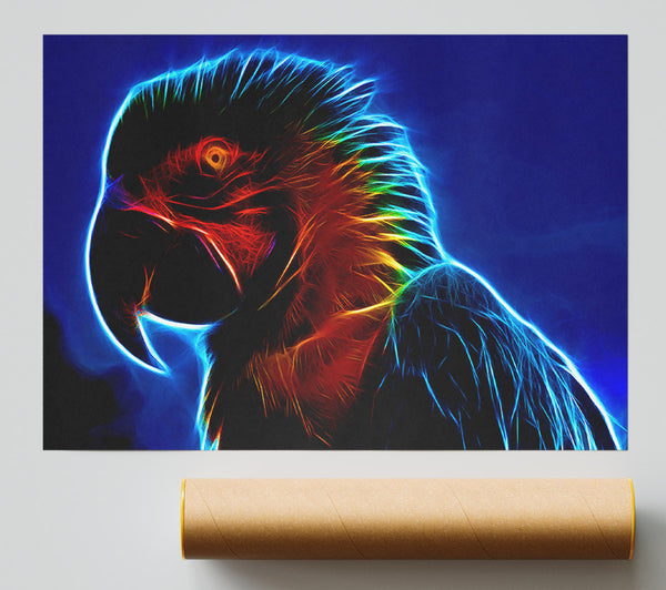 Rainbow Parrot Giclee Print