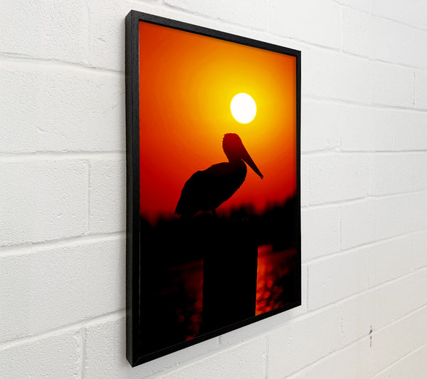 Bird At Sunset
