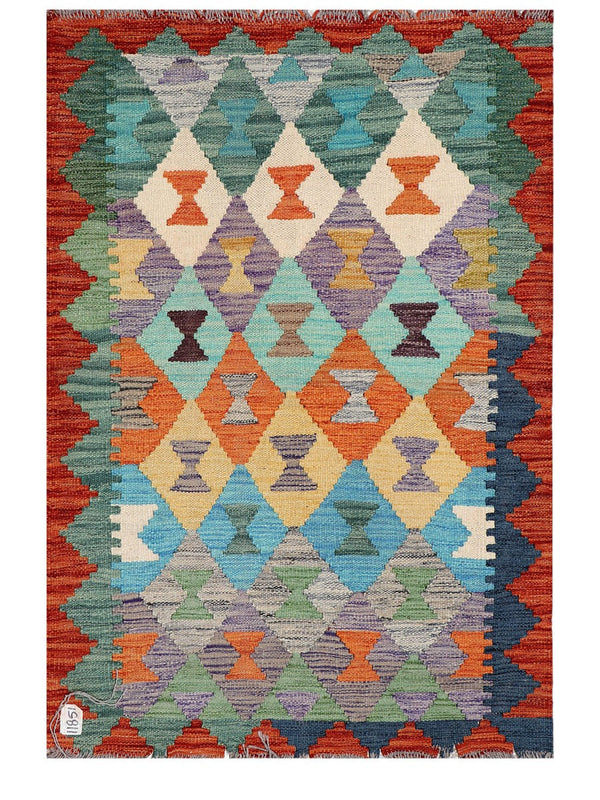 Maimana Afghanistan Kilim Rug - 119 x 84 cm