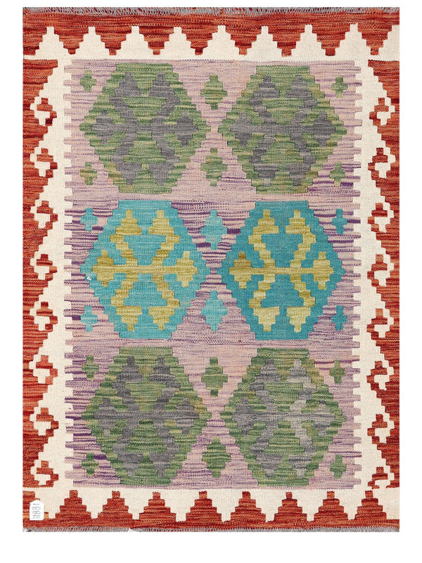 Maimana Afghanistan Kilim Rug - 123 x 92 cm
