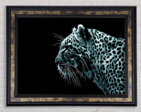 Cheetah Blues Framed Print