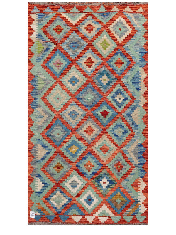 Maimana Afghanistan Kilim Rug - 146 x 81 cm