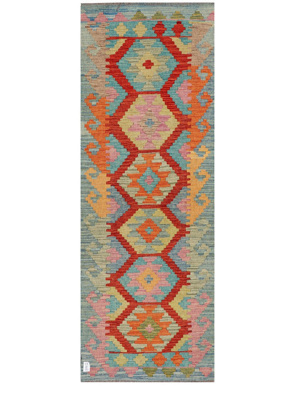Maimana Afghanistan Kilim Rug - 185 x67 cm