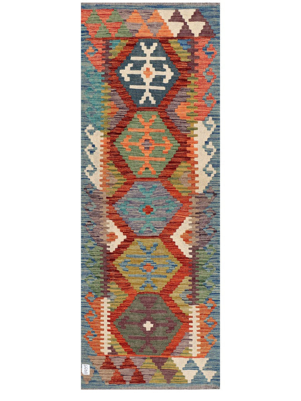Maimana Afghanistan Kilim Rug - 176 x65 cm