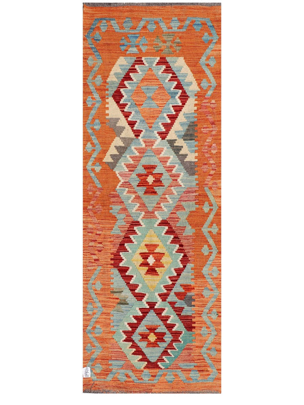 Maimana Afghanistan Kilim Rug - 184 x67 cm