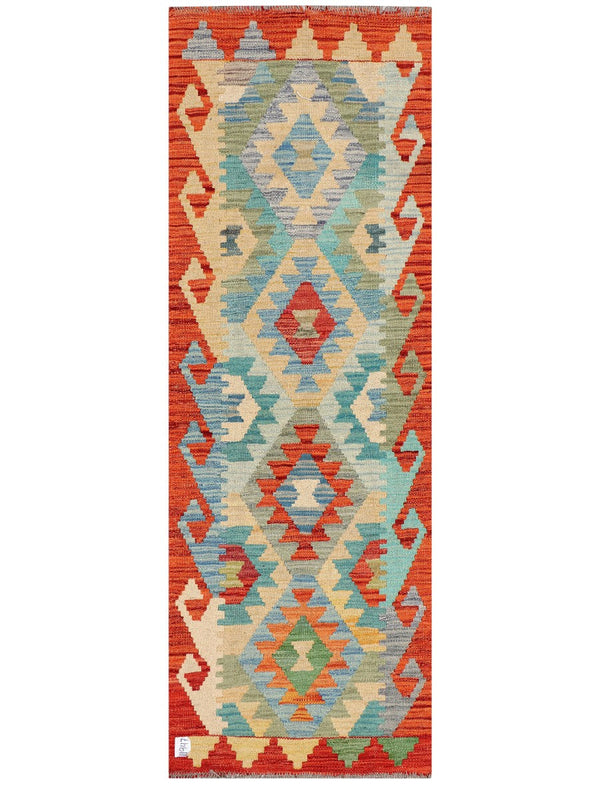 Maimana Afghanistan Kilim Rug - 177 x62 cm