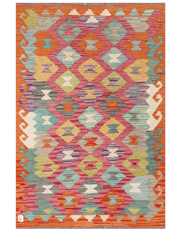 Maimana Afghanistan Kilim Rug - 154 x105 cm