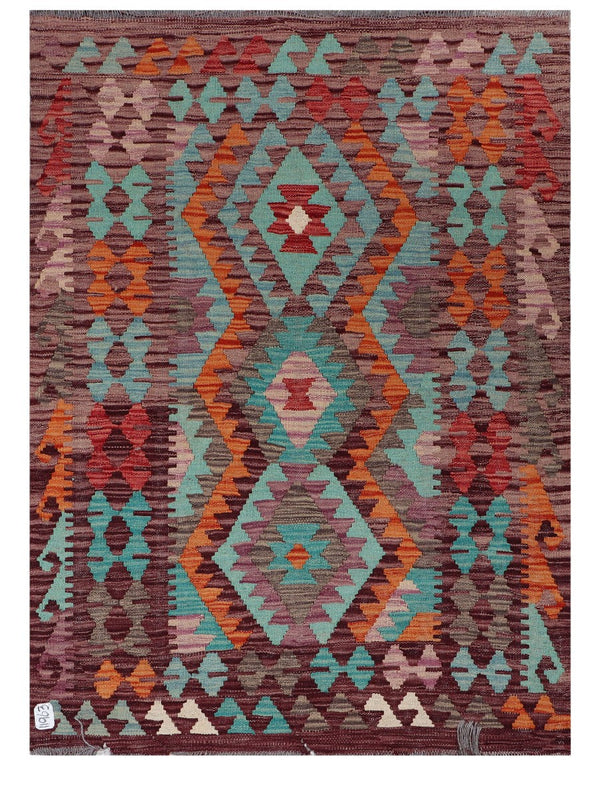 Maimana Afghanistan Kilim Rug - 141 x106 cm