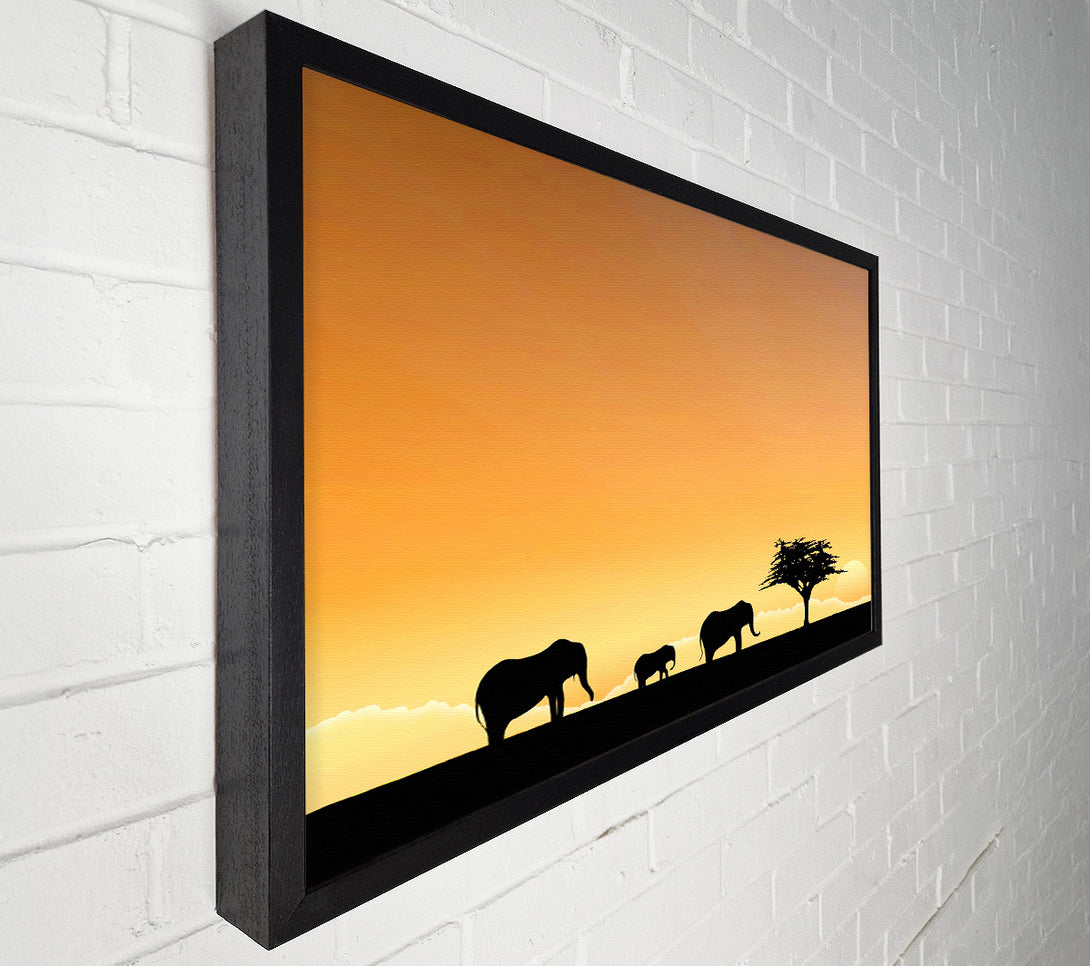  A Canvas Print of Elephant Paradise Canvas Wall Art
