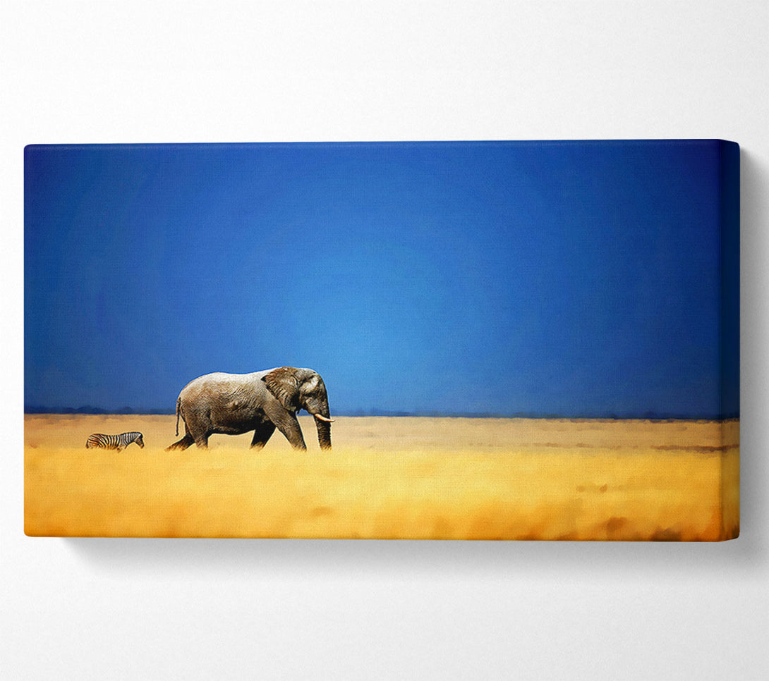  A Canvas Print of Elephant Safari Canvas Art