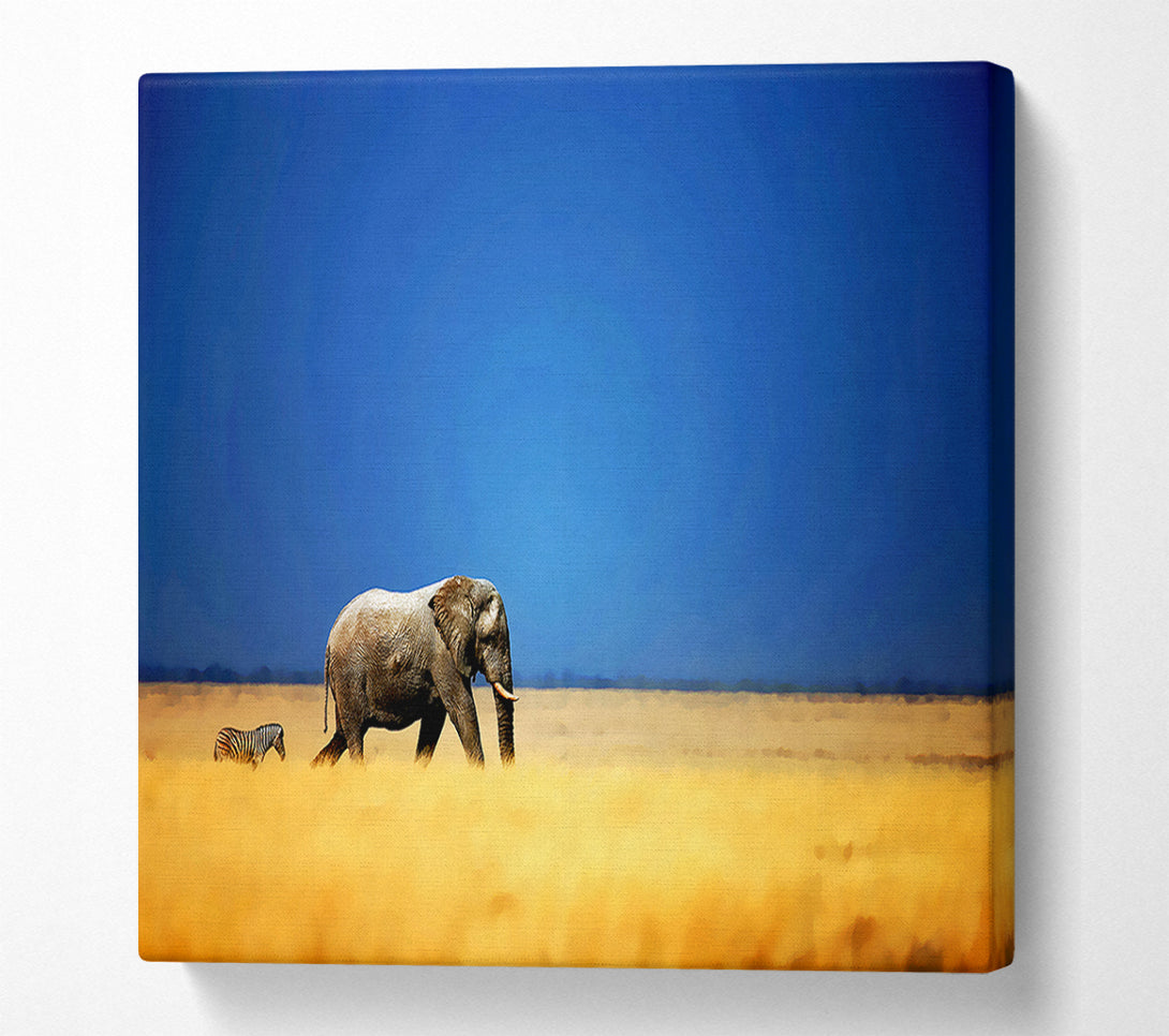  A Canvas Print of Elephant Safari Canvas Art