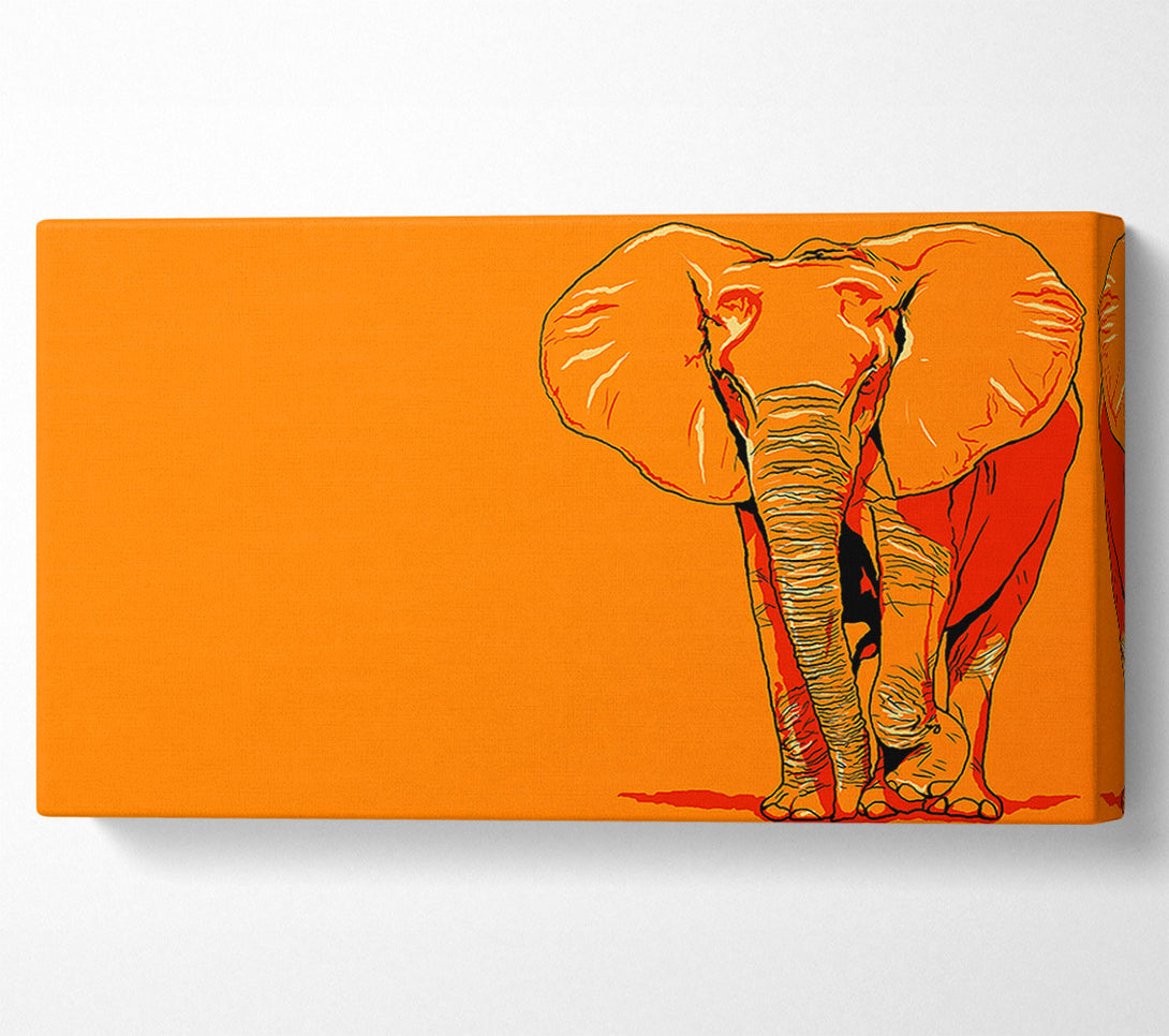  A Canvas Print of Elephant March Canvas Print