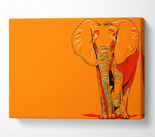  A Canvas Print of Elephant March Canvas Print