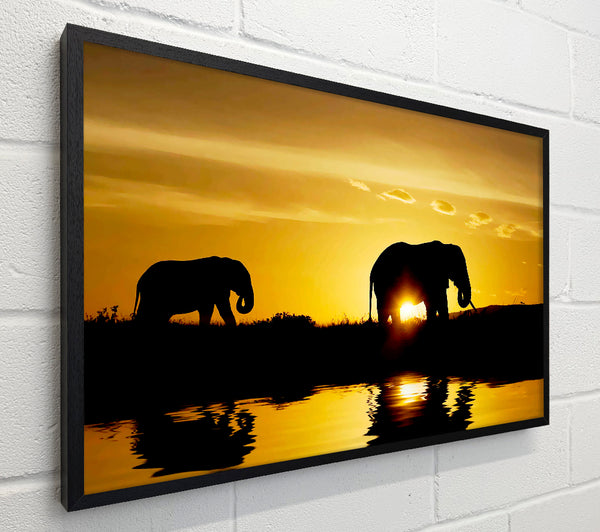 Elephants Watering Hole