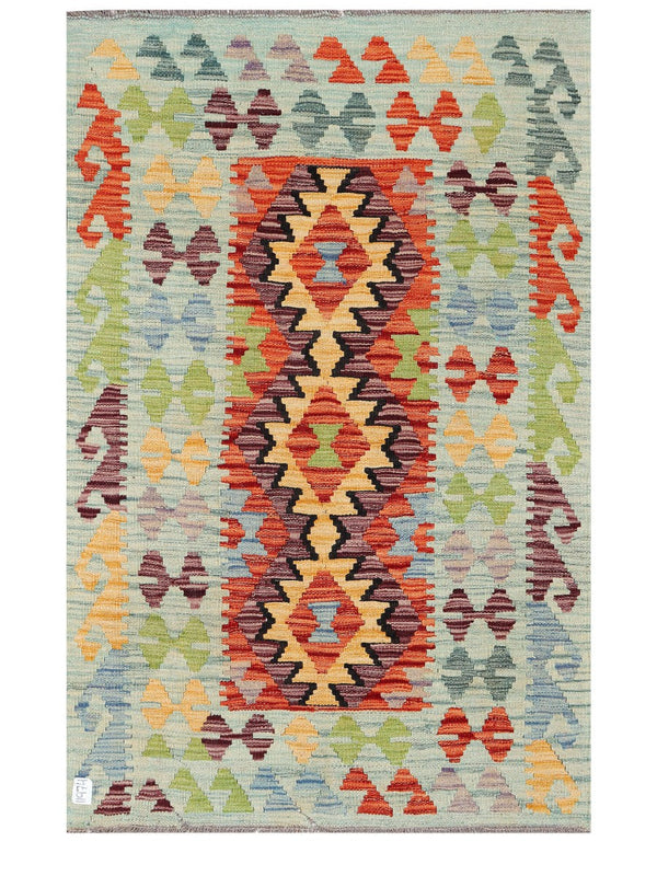 Maimana Afghanistan Kilim Rug - 152 x100 cm