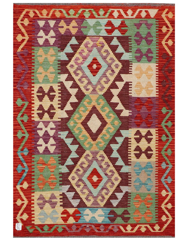 Maimana Afghanistan Kilim Rug - 155 x107 cm
