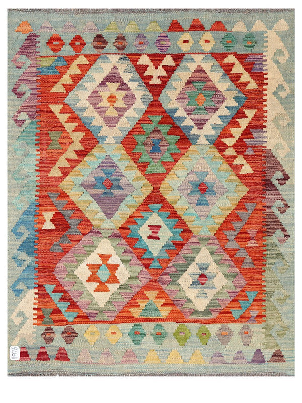 Maimana Afghanistan Kilim Rug - 128 x104 cm