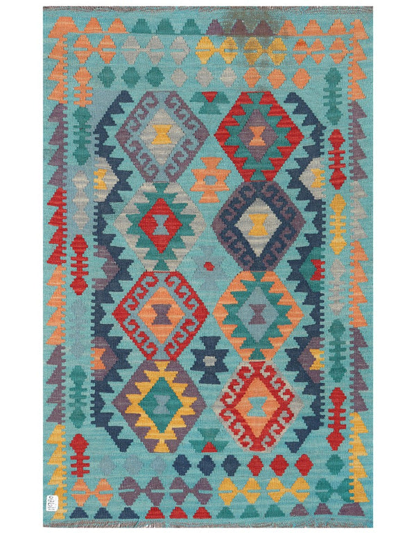 Maimana Afghanistan Kilim Rug - 156 x102 cm