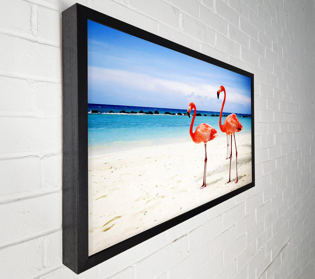  A Canvas Print of Flamingo Paradise Canvas Print