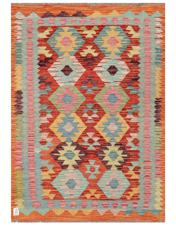Maimana Afghanistan Kilim Rug - 143 x104 cm