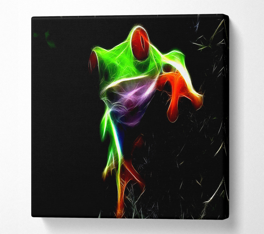  A Canvas Print of Frog Blaze Canvas Print