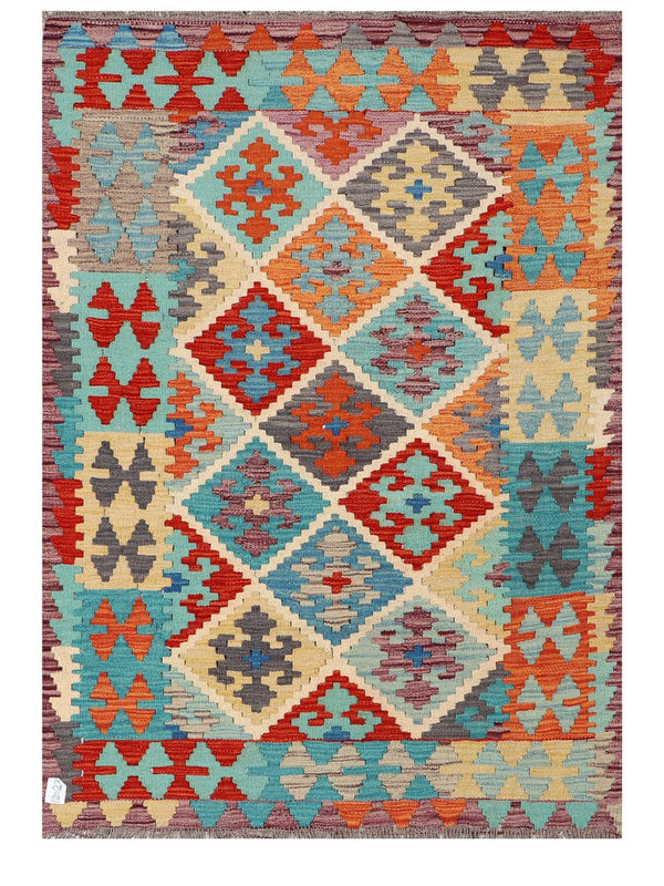 Maimana Afghanistan Kilim Rug - 154 x108 cm