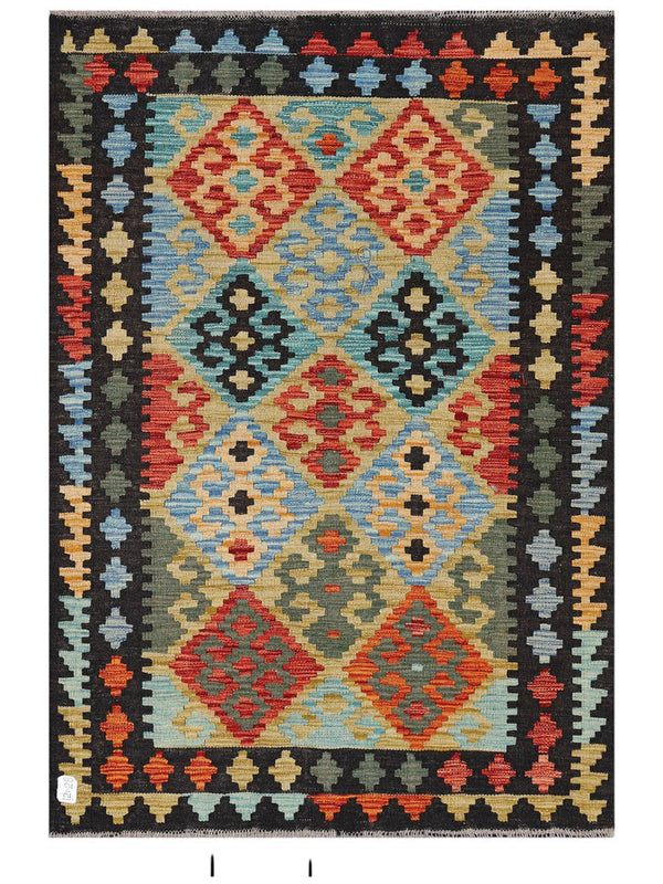 Maimana Afghanistan Kilim Rug - 147 x104 cm
