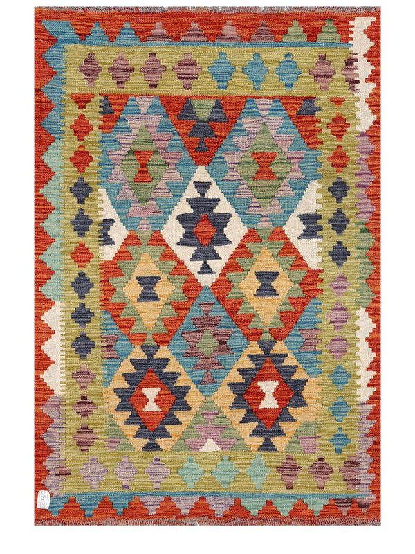 Maimana Afghanistan Kilim Rug - 140 x97 cm