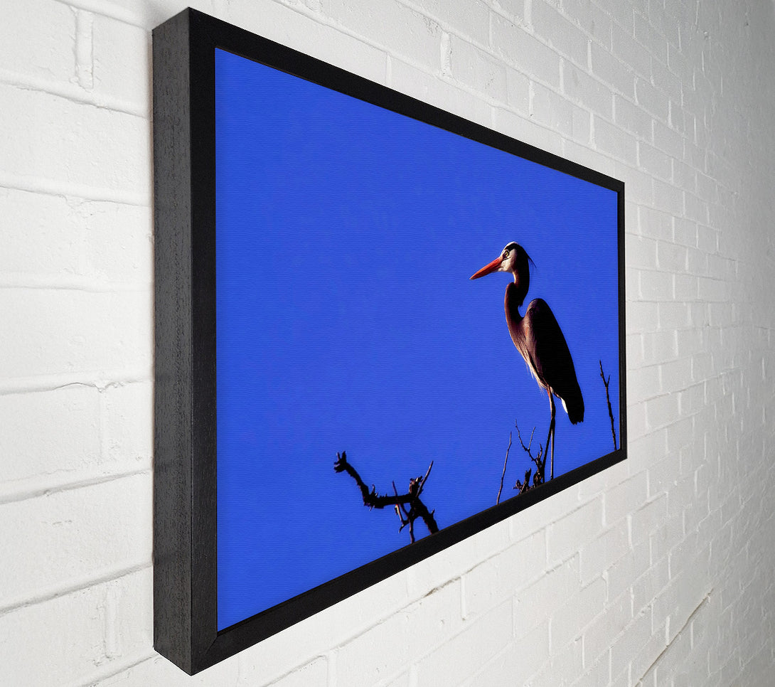  A Canvas Print of Heron Watch Canvas Wall Art