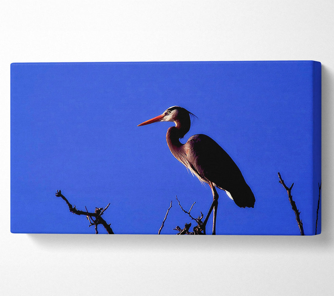  A Canvas Print of Heron Watch Canvas Wall Art