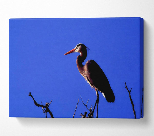  A Canvas Print of Heron Watch Canvas Wall Art