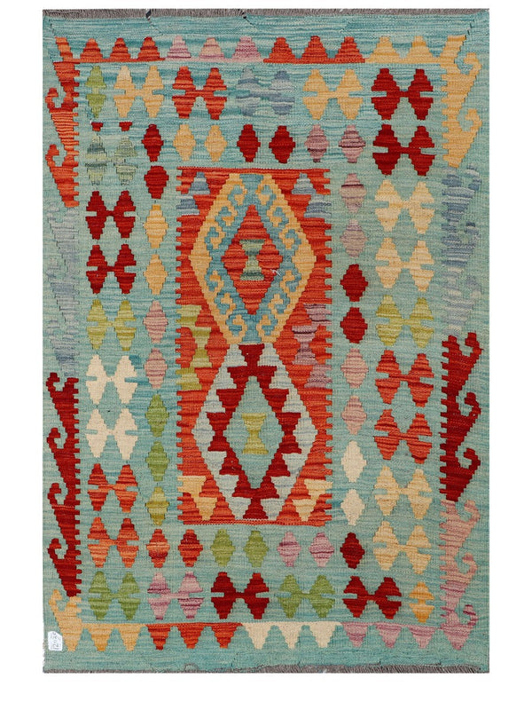 Maimana Afghanistan Kilim Rug - 156 x105 cm