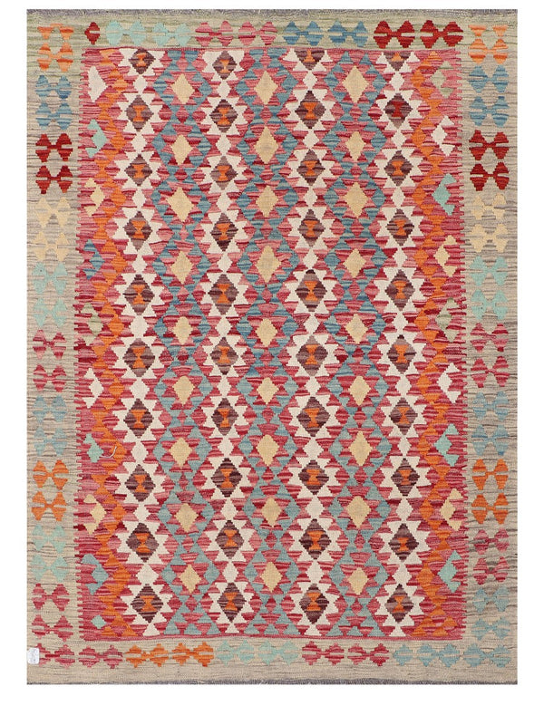 Maimana Afghanistan Kilim Rug - 203 x151 cm
