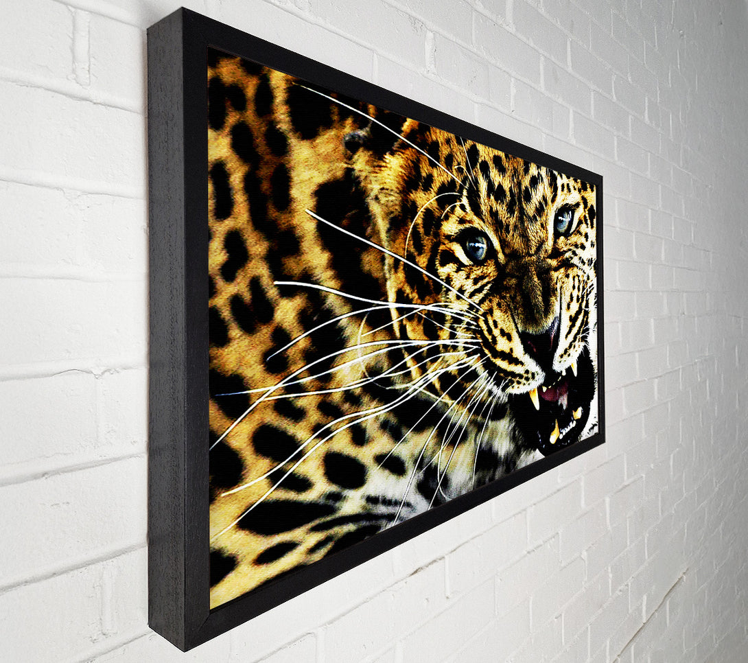  A Canvas Print of Leopard Roar Canvas Wall Art