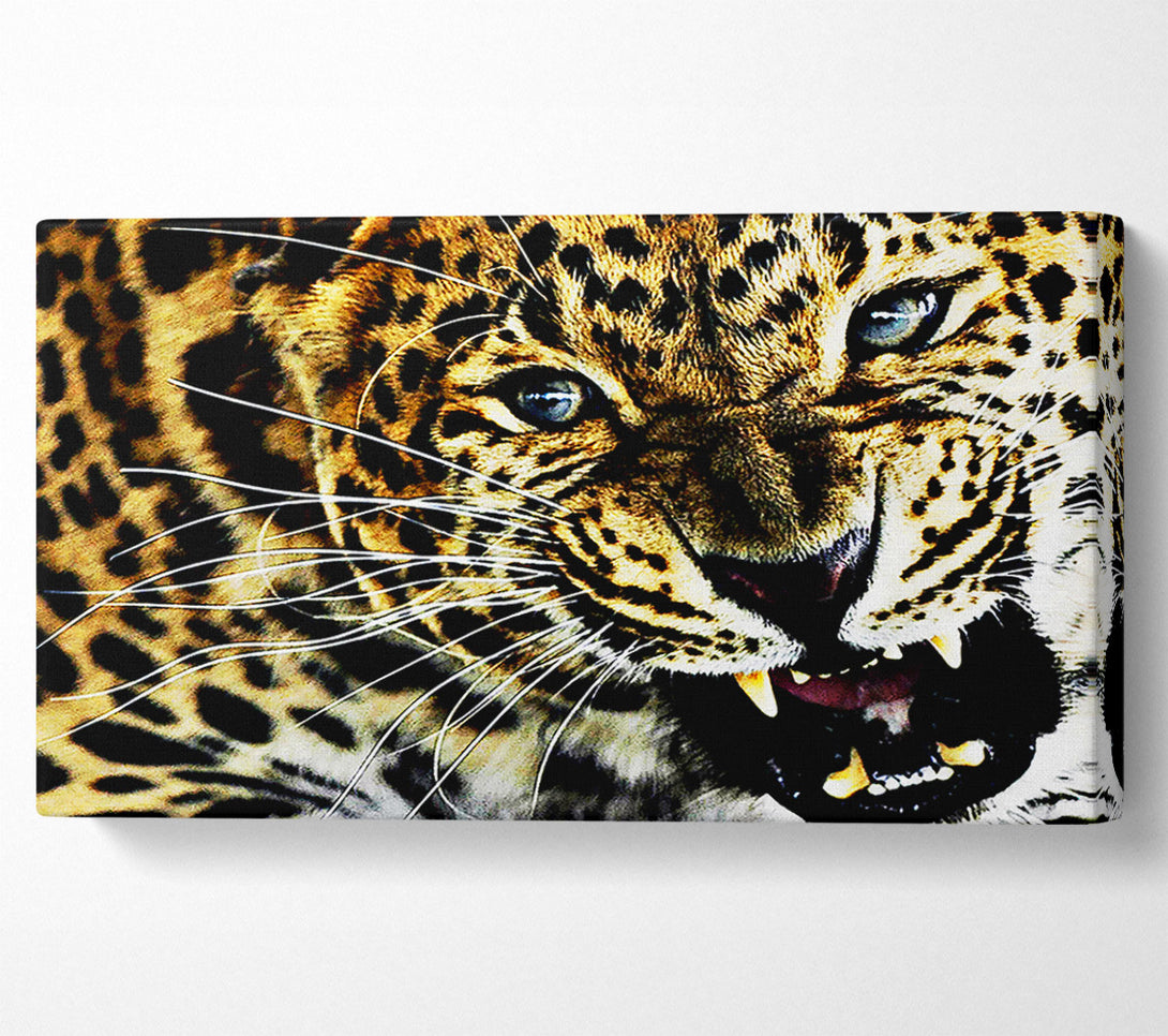  A Canvas Print of Leopard Roar Canvas Wall Art