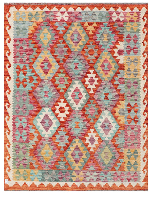 Maimana Afghanistan Kilim Rug - 197 x155 cm