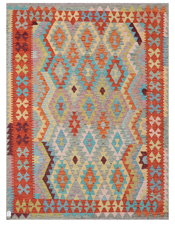 Maimana Afghanistan Kilim Rug - 193 x150 cm