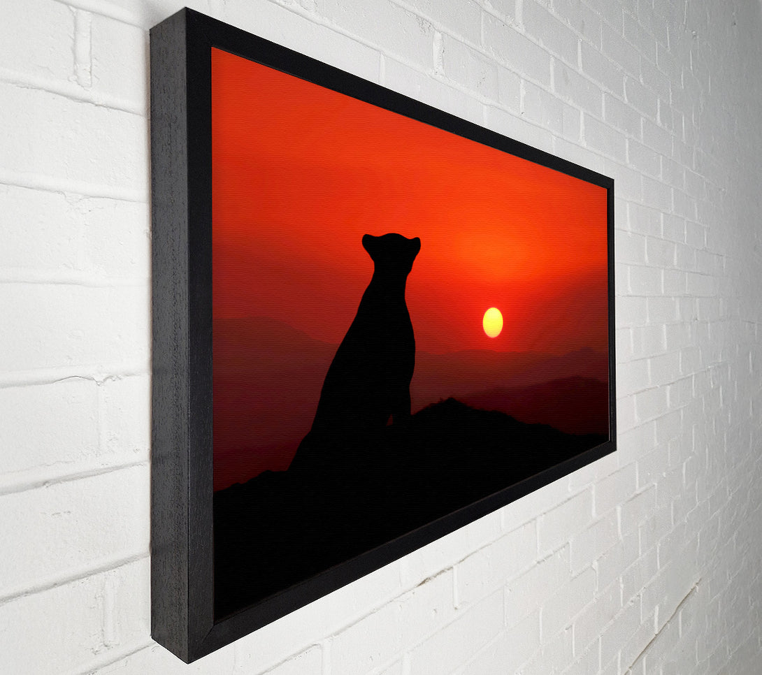  A Canvas Print of Panther Sunset Canvas Art